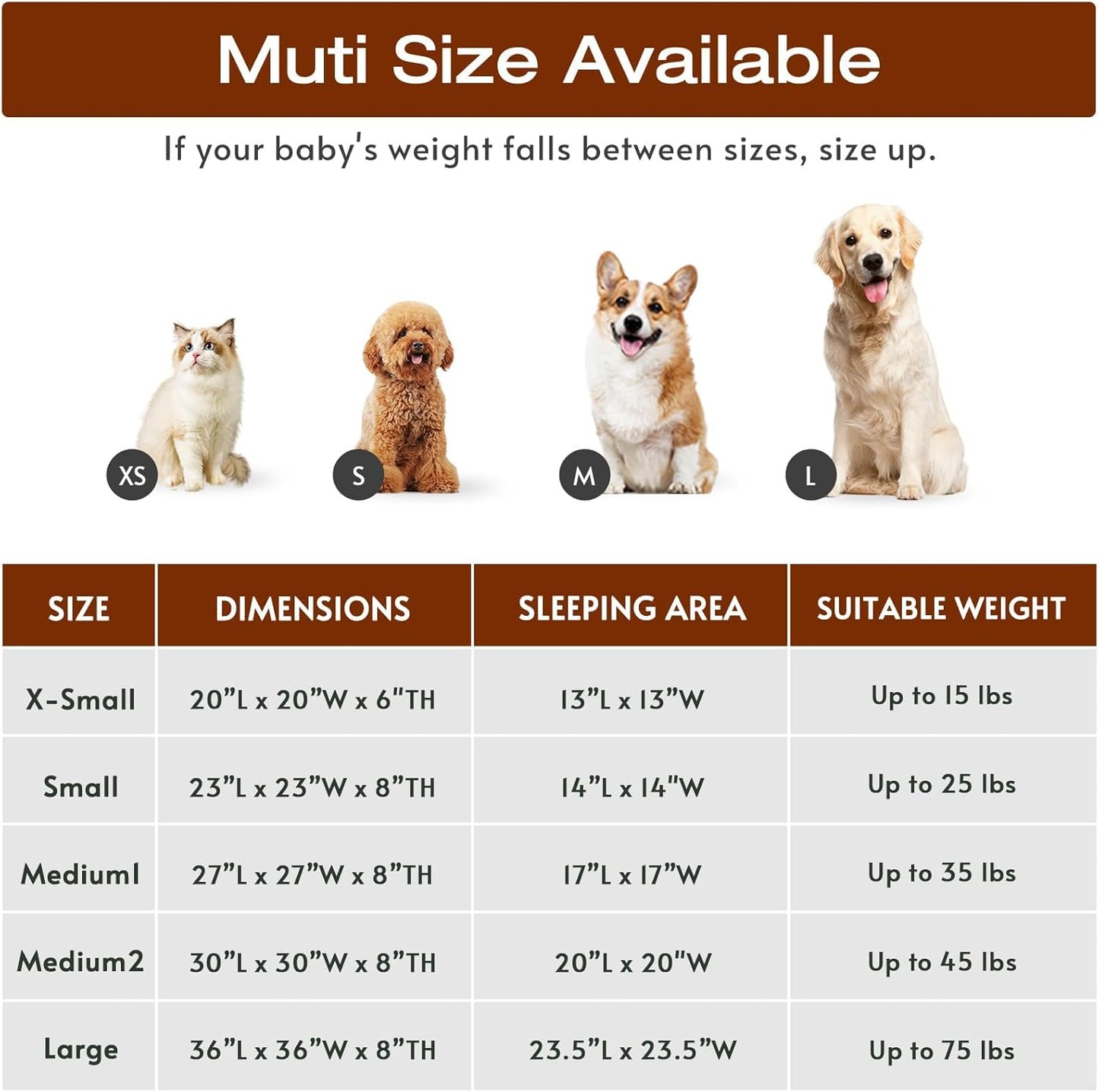 Small Dog Bed, Calming Soft Anti-Anxiety Donut Cat Bed, Washable round Fluffy Cushion for Small and Medium Pets (20")