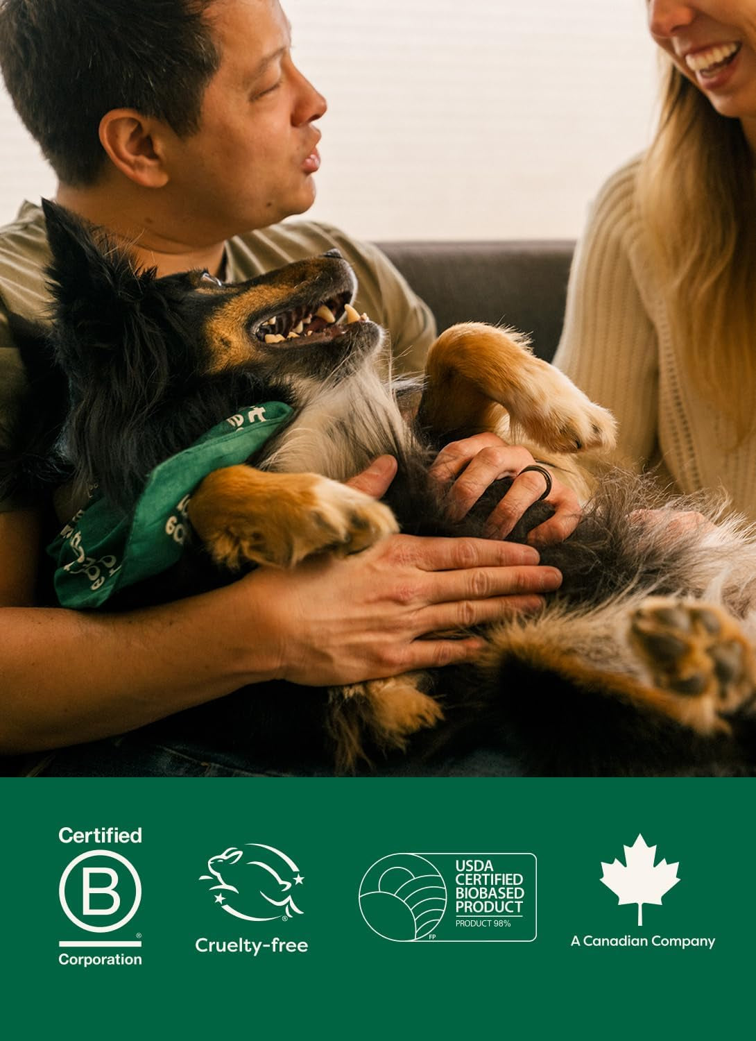 Pet Wipes for Dogs and Cats, Hypoallergenic, 3-In-1 Cleaning, Deodorizing and Hydrating, for Grooming Paws, Body and Butt, Unscented, 100 Count