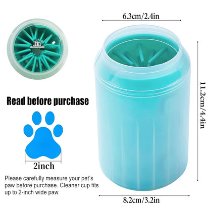 Dog Paw Cleaner for Dogs，Dog Paw Washer Cat Foot Washer Feet Cleaner Green Medium