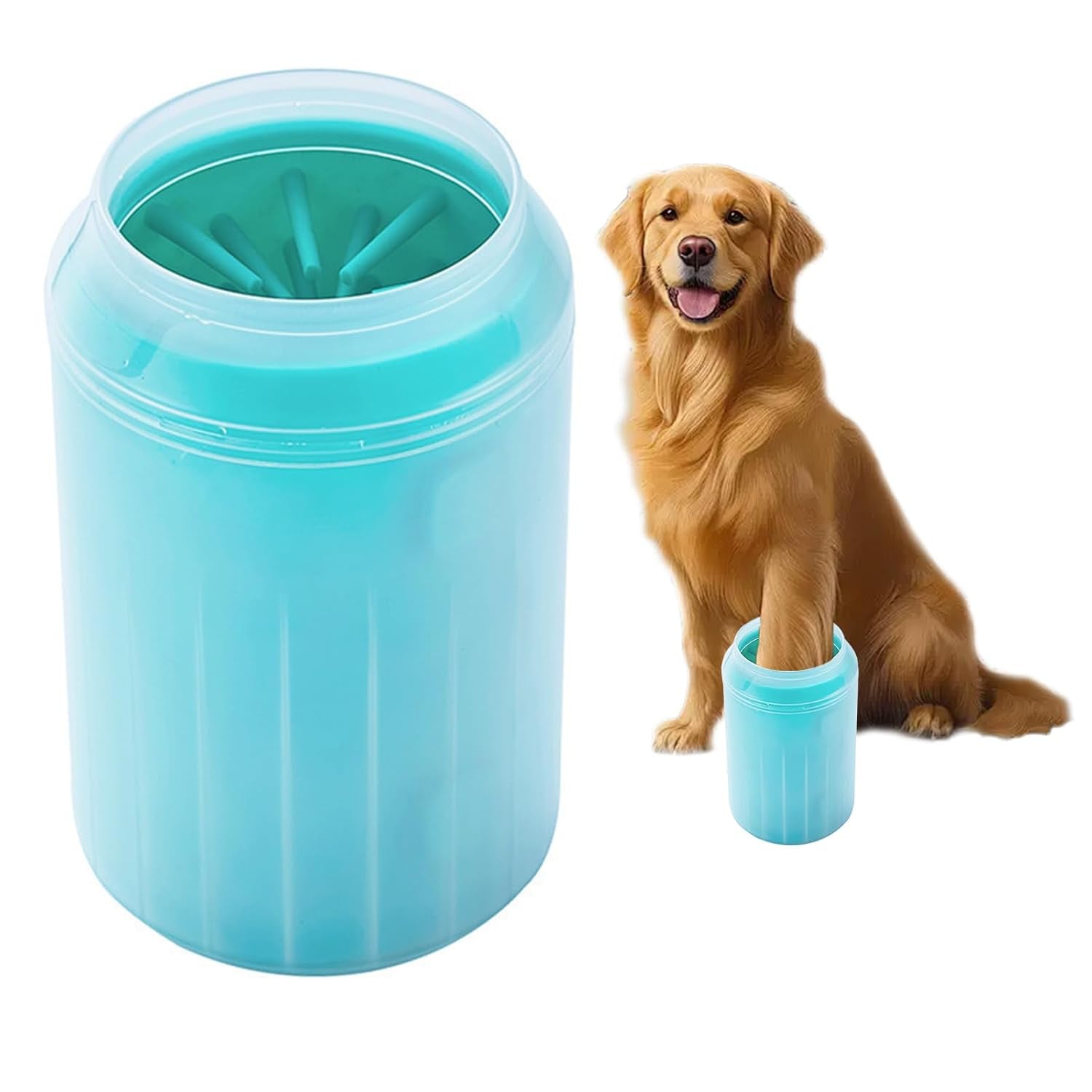 Dog Paw Cleaner for Dogs，Dog Paw Washer Cat Foot Washer Feet Cleaner Green Medium